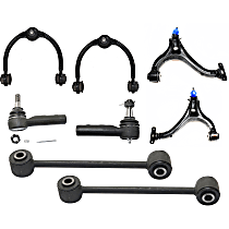 8-Piece Kit Front, Driver and Passenger Side Suspension, includes Control Arm, Sway Bar Link, and Tie Rod End