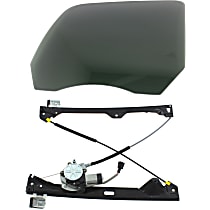 Rear, Passenger Side Door Glass Kit, Gray Tint Privacy, includes Window Regulator, Replaces NAGS No. DD11169 YPNN