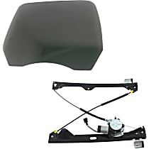 Rear, Driver Side Door Glass Kit, Gray Tint Privacy, includes Window Regulator, Replaces NAGS No. DD11170 YPNN