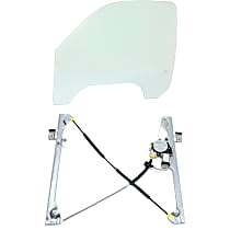 Front, Driver Side Door Glass Kit, Green Tint, Replaces NAGS No. DD09480 GTNN