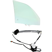 Front, Passenger Side Door Glass Kit, Sport Utility, Replaces NAGS No. FD21571 GTYN