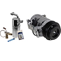 A/C Compressor Kit with A/C Service Kit (A/C Expansion Valve, A/C Expansion Valve, A/C O-Ring and Gasket Seal Kit, and Drier Desiccant Element)