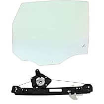 Rear, Passenger Side Door Glass Kit, 4-Door, Sedan, Replaces NAGS No. DD09524 GTNN