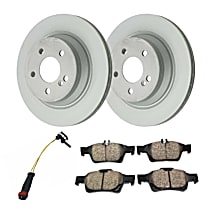 KIT-070224-044 Rear Brake Disc and Pad Kit,  Genuine Mercedes Benz