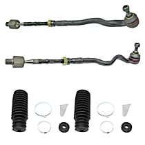 4-Piece Kit Tie Rod Assembly,  Includes (2) Steering Rack Boot and (2) Tie Rod Assembly