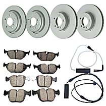 KIT-070224-469 Front and Rear Brake Disc and Pad Kit,  RWD Genuine BMW