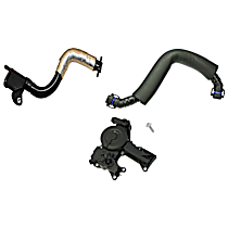 4-Piece Kit Oil Separator, enginedesignationname: CCTA; Hatchback, Automatic Dual Clutch Transaxle  Includes (1) Bolt, (2) Crankcase Vent Hose, and (1) Oil Separator