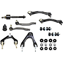 Front, Driver and Passenger Side, Inner and Outer, Upper and Lower Control Arm