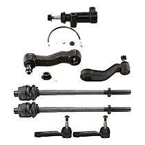 7-Piece Kit Idler Arm Bracket, 4WD  Includes (1) Idler Arm, (1) Idler Arm Bracket, (1) Pitman Arm, and (4) Tie Rod End