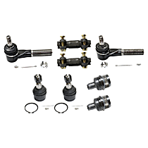 Front, Driver and Passenger Side, Inner and Outer, Lower, Front To End Tie Rod End