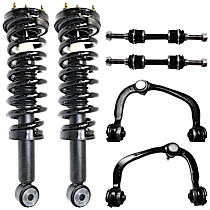 6-Piece Kit Fully Loaded Struts with Control Arms, and Sway Bar Links