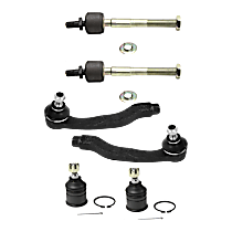 Front, Driver and Passenger Side, Inner and Outer, Lower Tie Rod End