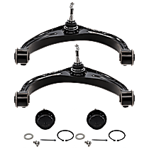 4-Piece Kit Front, Driver and Passenger Side, Upper and Lower Control Arm, Rear Wheel Drive,  Includes (2) Ball Joint and (2) Control Arm