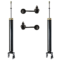 4-Piece Kit Rear, Driver and Passenger Side Shock, With Sport Package,  Includes (2) Shock Absorber and (2) Sway Bar Link