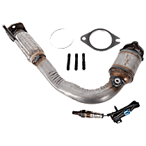 2-Piece Kit Front Catalytic Converter, 2.4L 4Cyl, Federal EPA Standard, 46-State Legal (Cannot ship to CA, CO, NY or ME), Direct Fit, Naturally Aspirated,  Includes (1) Catalytic Converter and (1) Oxygen Sensor