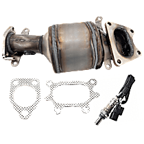 2-Piece Kit Front, Passenger Side Catalytic Converter, 3.2L 6Cyl, Federal EPA Standard, 46-State Legal (Cannot ship to CA, CO, NY or ME), Manifold Converter - Firewall Side, Naturally Aspirated,  Includes (1) Catalytic Converter and (1) Oxyg