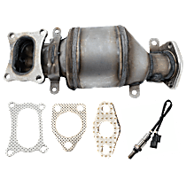 2-Piece Kit Front, Driver Side Catalytic Converter, 3.7L 6Cyl, Federal EPA Standard, 46-State Legal (Cannot ship to CA, CO, NY or ME), Radiator Side Precat, Naturally Aspirated,  Includes (1) Catalytic Converter and (1) Oxygen Sensor