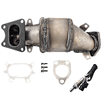 2-Piece Kit Front, Driver Side Catalytic Converter, 3.2L 6Cyl, Federal EPA Standard, 46-State Legal (Cannot ship to CA, CO, NY or ME), Radiator Side, Naturally Aspirated,  Includes (1) Catalytic Converter and (1) Oxygen Sensor