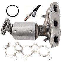 2-Piece Kit After Primary Catalytic Converter Catalytic Converter, Federal EPA Standard, 46-State Legal (Cannot ship to CA, CO, NY or ME), includes (1) Catalytic Converter and (1) Oxygen Sensor