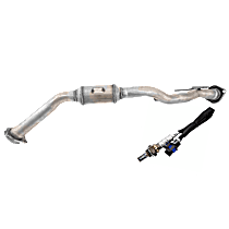 2-Piece Kit Catalytic Converter, 4.2L 6Cyl, Federal EPA Standard, 46-State Legal (Cannot ship to CA, CO, NY or ME), 113.0 in. Wheelbase, Naturally Aspirated,  Includes (1) Catalytic Converter and (1) Oxygen Sensor
