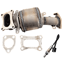 2-Piece Kit Firewall Side Catalytic Converter, Federal EPA Standard, 46-State Legal (Cannot Ship To or Be installed in vehicles Originally Purchased in CA, CO, NY or ME), includes Oxygen Sensor