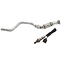 2-Piece Kit Before Catalytic Converter Catalytic Converter, Federal EPA Standard, 46-State Legal (Cannot ship to CA, CO, NY or ME), RWD, includes (1) Catalytic Converter and (1) Oxygen Sensor