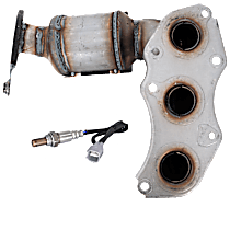 2-Piece Kit Catalytic Converter, Federal EPA Standard, 46-State Legal (Cannot ship to CA, CO, NY or ME), includes (1) Catalytic Converter and (1) Oxygen Sensor