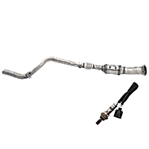 2-Piece Kit Catalytic Converter, Federal EPA Standard, 46-State Legal (Cannot ship to CA, CO, NY or ME), RWD, includes (1) Catalytic Converter and (1) Oxygen Sensor
