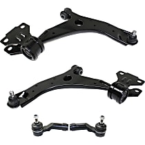 4-Piece Kit Front, Driver and Passenger Side, Lower Control Arm Kit, FWD, includes (2) Control Arm and (2) Tie Rod End