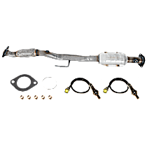 3-Piece Kit Rear Catalytic Converter, 2.5L 4Cyl, Federal EPA Standard, 46-State Legal (Cannot ship to CA, CO, NY or ME), Direct Fit, Naturally Aspirated,  Includes (1) Catalytic Converter and (2) Oxygen Sensor