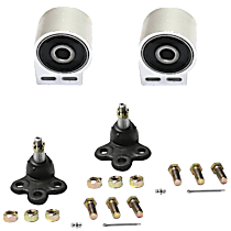 4-Piece Kit Front Suspension Kit, Includes (2) Ball Joint and (2) Control Arm Bushing