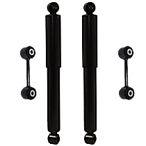 4-Piece Kit Rear Suspension Kit, Includes (2) Shock Absorber and (2) Sway Bar Link