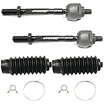 4-Piece Kit Front Suspension Kit, Includes (2) Steering Rack Boot and (2) Tie Rod End