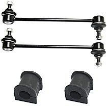 4-Piece Kit Front and Rear Suspension with Sway Bar Bushing and Sway Bar Link