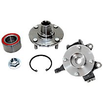 2-Piece Kit Front, Passenger Side Suspension Kit, includes (1) Knuckle and (1) Wheel Hub