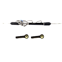 3-Piece Kit Front, Driver and Passenger Side Suspension Kit, Includes (1) Steering Rack and (2) Tie Rod End