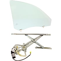 Front, Passenger Side Door Glass Kit, 4-Door, Sedan, USA Built Vehicle, Replaces NAGS No. FD21405 GTYN