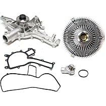 3-Piece Kit Water Pump, With Gasket, includes Fan Clutch, and Thermostat Housing