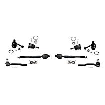 8-Piece Kit Front, Driver and Passenger Side Suspension Includes Ball Joints and Tie Rod Ends