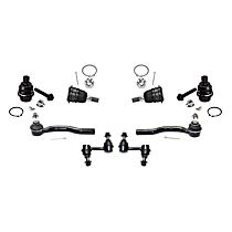 8-Piece Kit Front, Driver and Passenger Side Suspension Includes Ball Joints, Sway Bar Links, and Tie Rod Ends