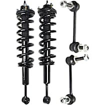 4-Piece Kit Front, Driver and Passenger Side Suspension with Loaded Struts and Sway Bar Links