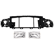 3-Piece Kit Header Panel,  Includes (1) Header Panel and (2) Headlight