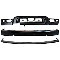 3-Piece Kit Front Bumper,  For Models With Sport Package and Fender Flare Holes, Painted Black, Sport Utility,  Includes (1) Bumper, (1) Bumper Trim, and (1) Valance