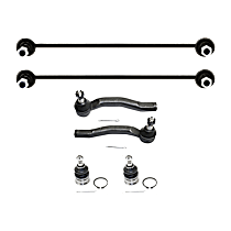 6-Piece Kit Front Sway Bar Link, Includes (2)Ball Joint, (2)Sway Bar Link and (2)Tie Rod End