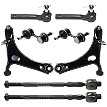 8-Piece Kit Front, Driver and Passenger Side, Lower Control Arm,  Includes (4)Tie Rod End, (2)Control Arm and (2)Sway Bar Link