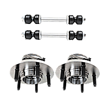 4-Piece Kit Suspension Kit,  Includes (2) Sway Bar Link and (2) Wheel Hub - 
