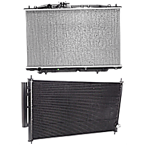 2-Piece Kit A/C Condenser, 6 Cyl 3.5L, includes (1) A/C Condenser and (1) Radiator