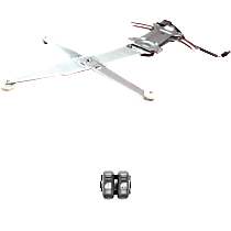 2-Piece Kit Front Driver Side Power Window Regulator, With Motor, Includes (1) Window Regulator and (1) Window Switch