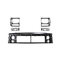 5-Piece Kit Header Panel, Adhesive Letter Type, Includes (1) Header Panel, Adhesive Letter Type, (2) Headlight Door, and (2) Turn Signal Light