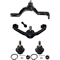Front, Driver and Passenger Side, Upper Control Arm Kit, For Models With 2-Piece Design Arm, includes Ball Joints